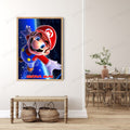 Personalized Custom Name Super Mario Bros Galaxy Portrait Canvas