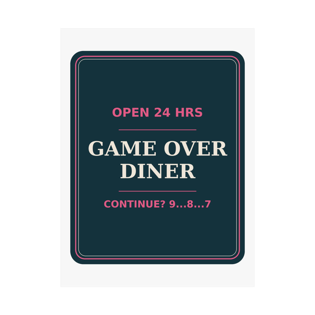 Game Over Diner — Poster