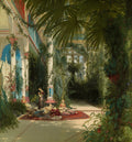 The Interior of the Palm House on the Pfaueninsel Near Potsdam — Canvas