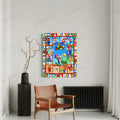 Personalized Custom Name Super Mario Portrait Canvas