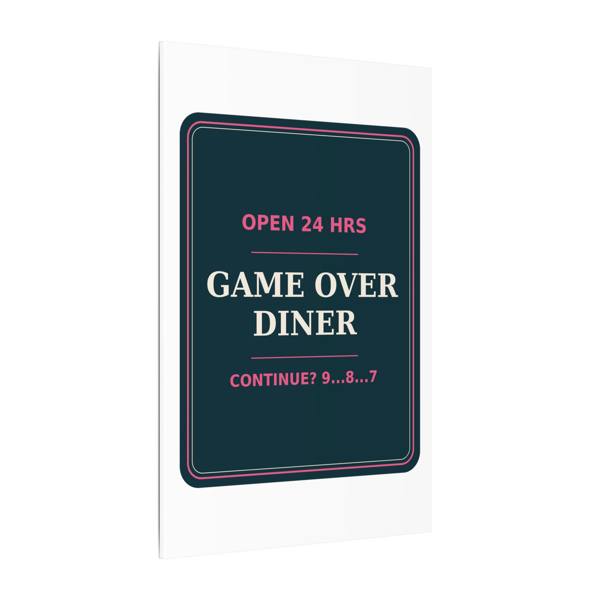 Game Over Diner — Canvas