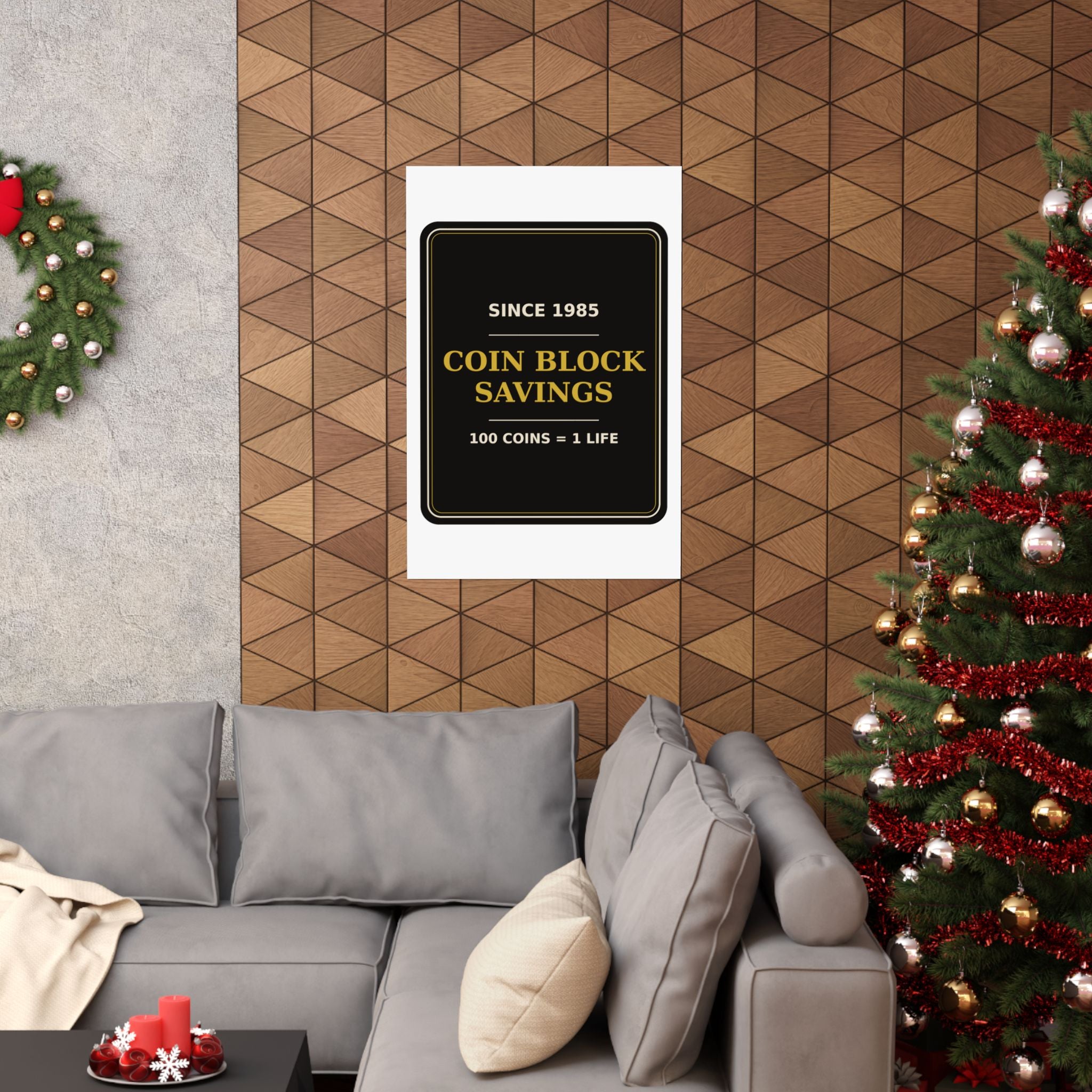 Coin Block Savings & Loan — Poster