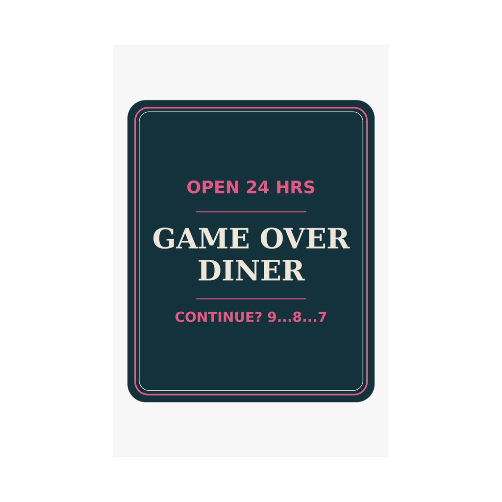 Game Over Diner — Poster