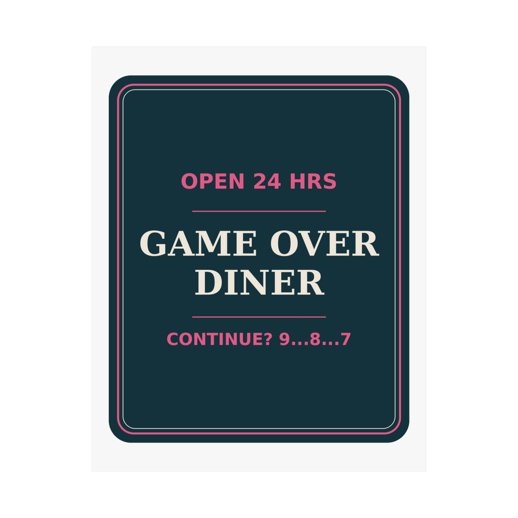 Game Over Diner — Poster