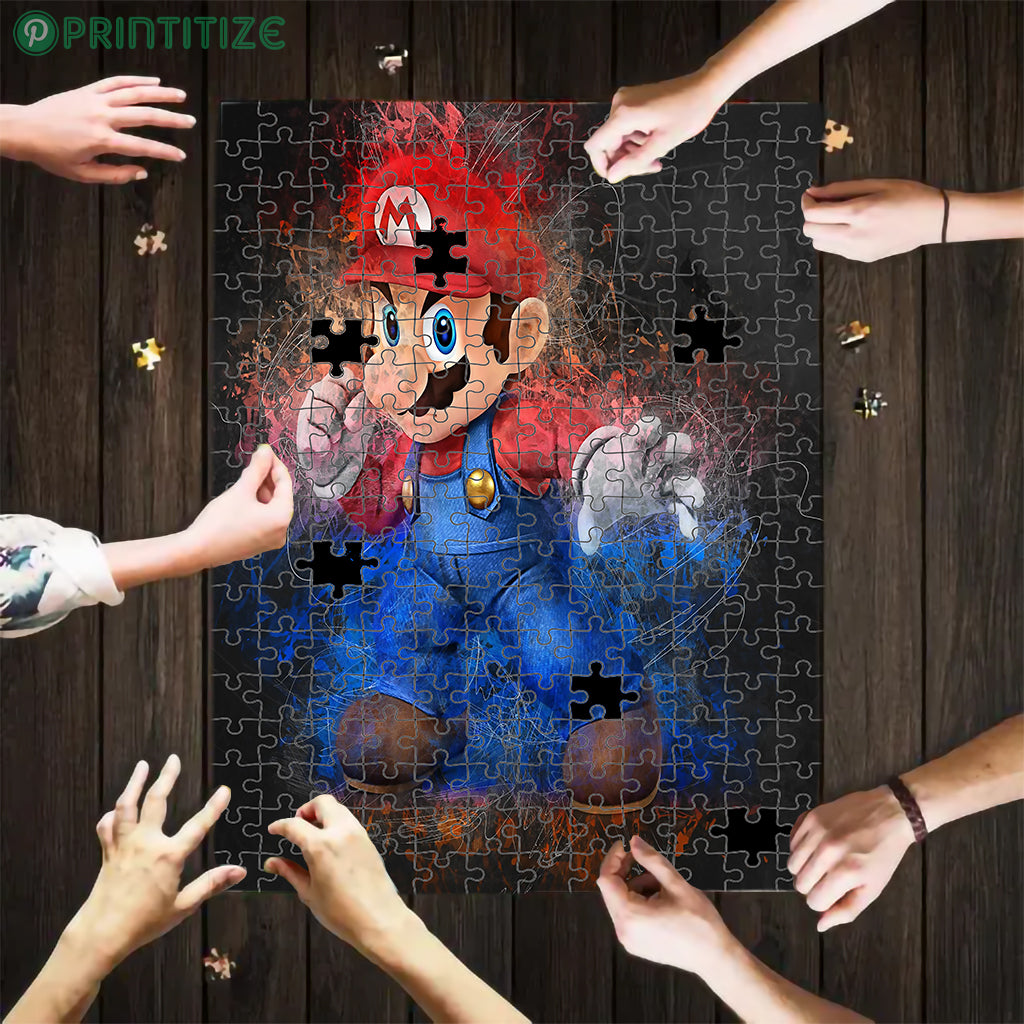 Super Mario Bross Mock Jigsaw Puzzle