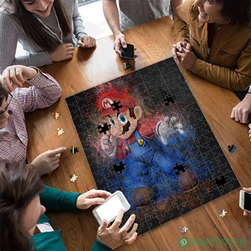 Super Mario Bross Mock Jigsaw Puzzle