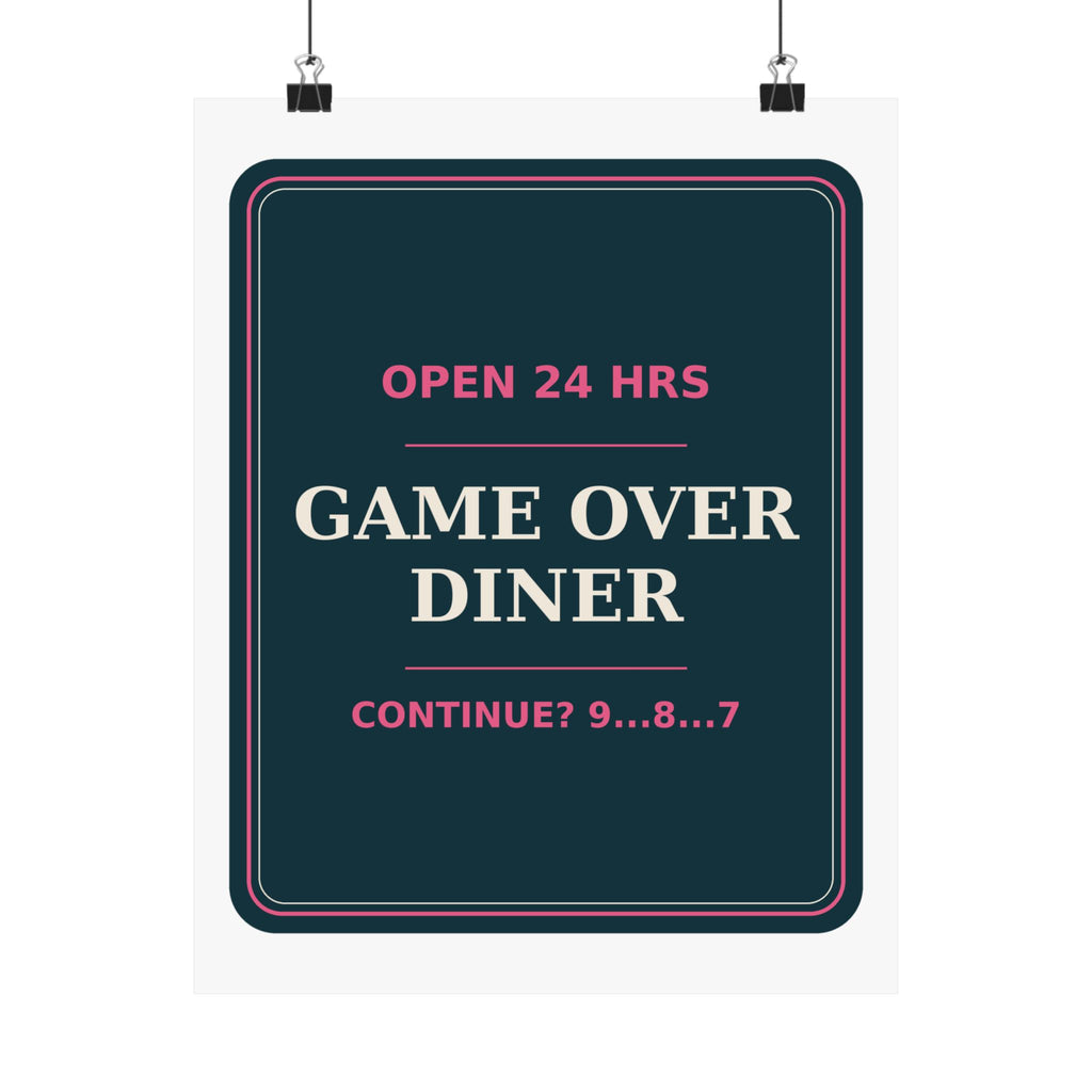 Game Over Diner — Poster