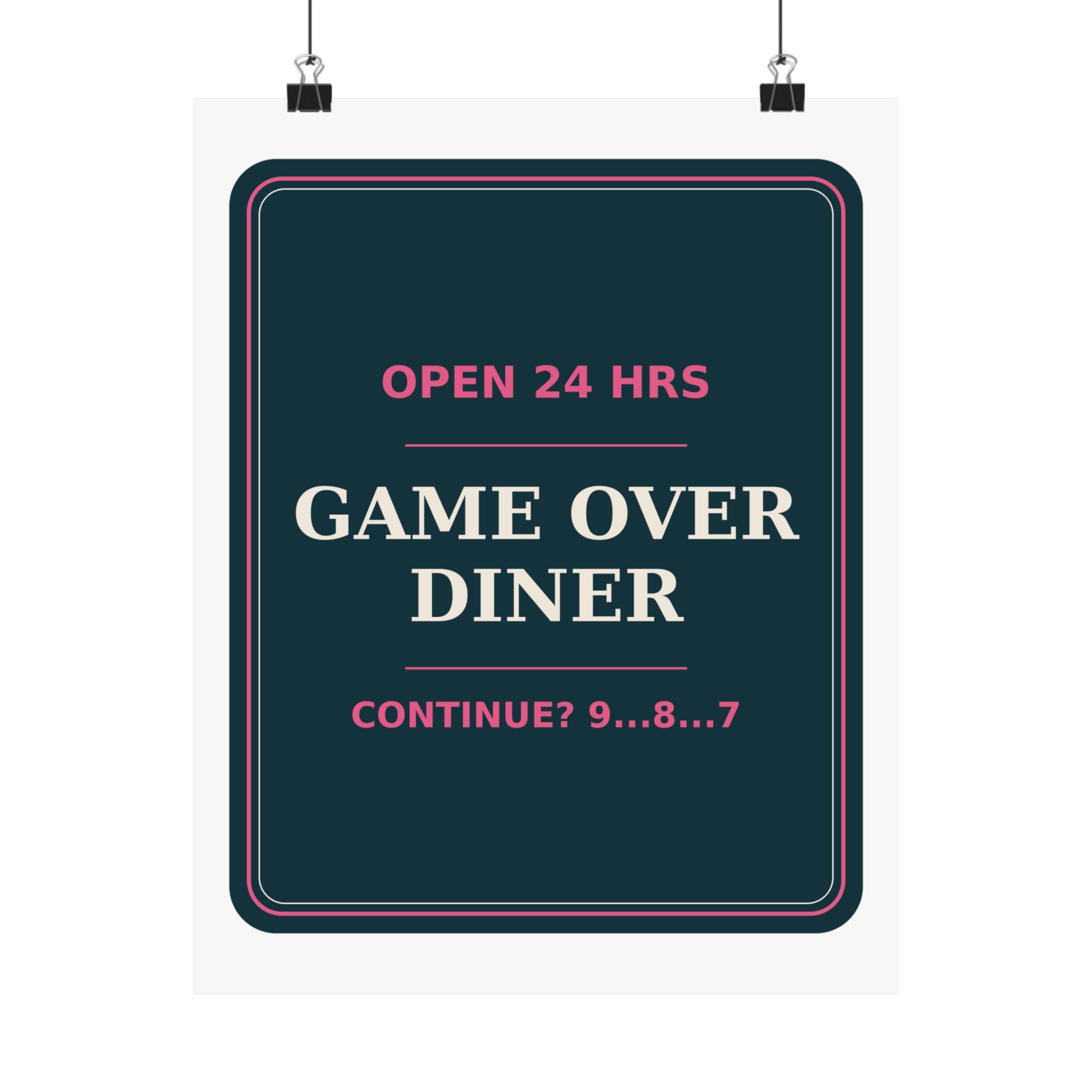 Game Over Diner — Poster
