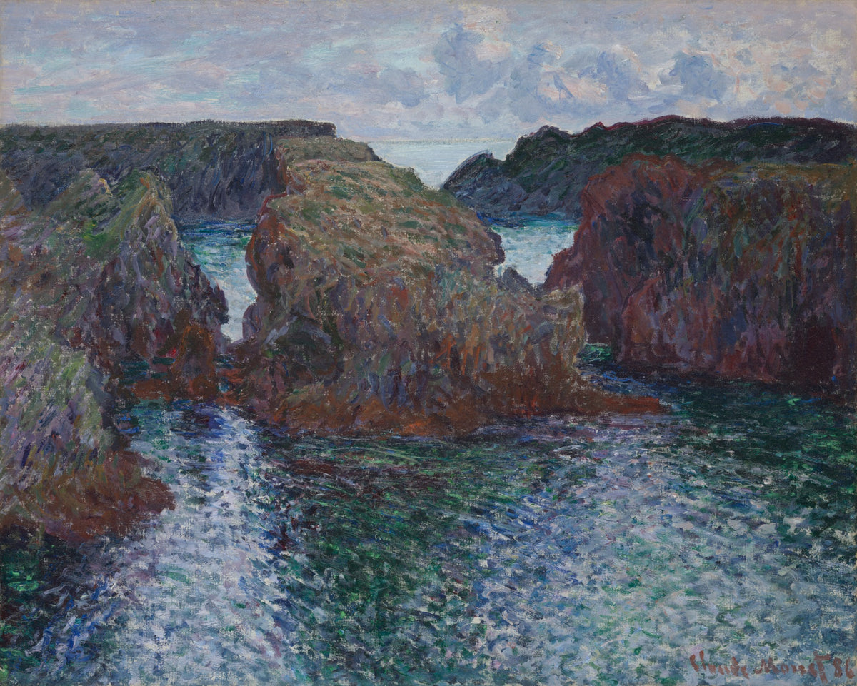 Rocks at Port-Goulphar, Belle-Île — Poster
