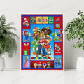 Personalized Custom Name Super Mario Gaming Portrait Poster