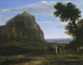 View of Delphi with a Procession — Poster