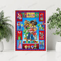 Personalized Custom Name Super Mario Gaming Portrait Poster