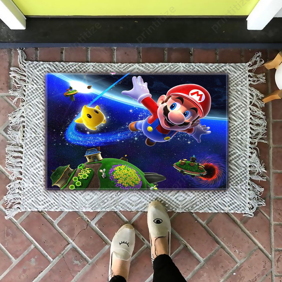 Mario Galaxy Mario Flying Doormat