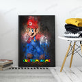 Personalized Custom Name Super Mario Bross Portrait Poster