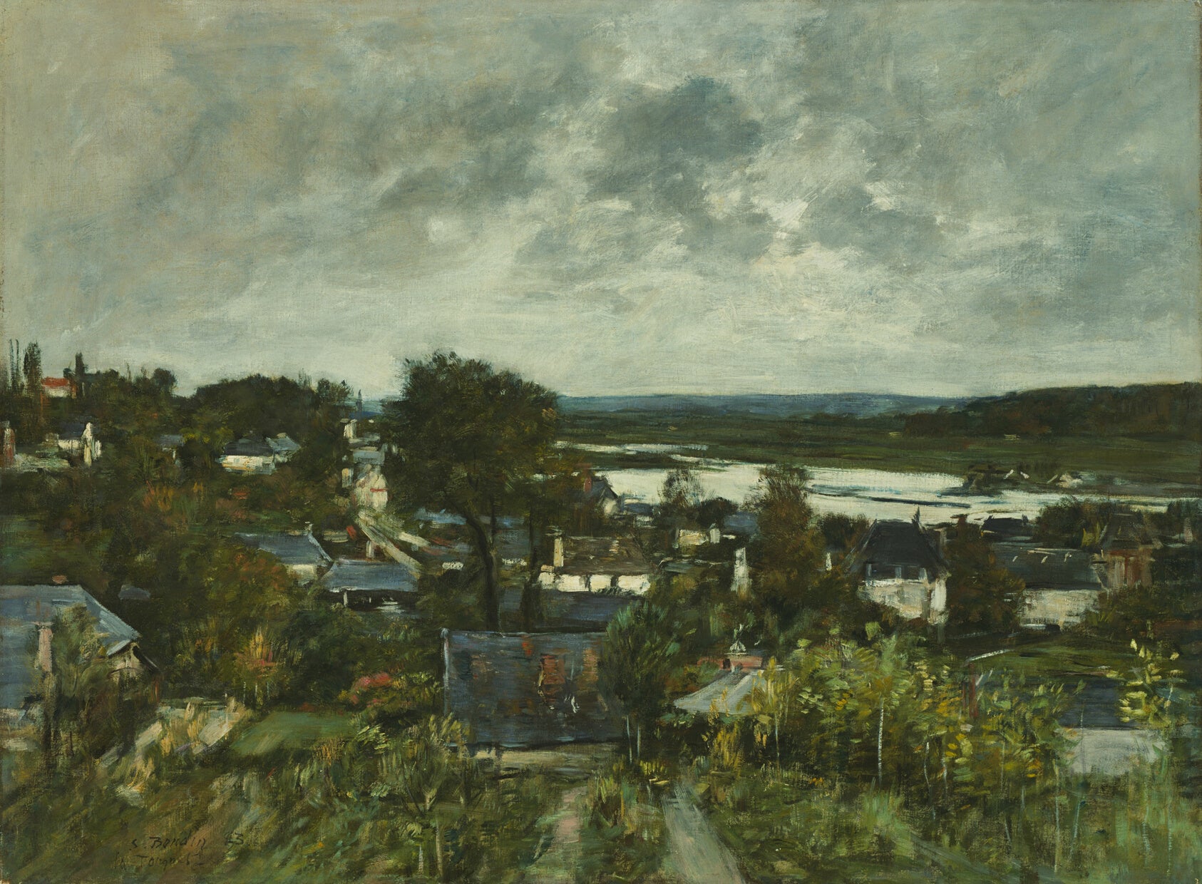 La Touques near Deauville — Poster