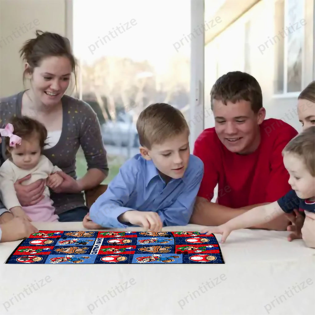 Personalized Custom Name Nintendo Super Mario Puzzle