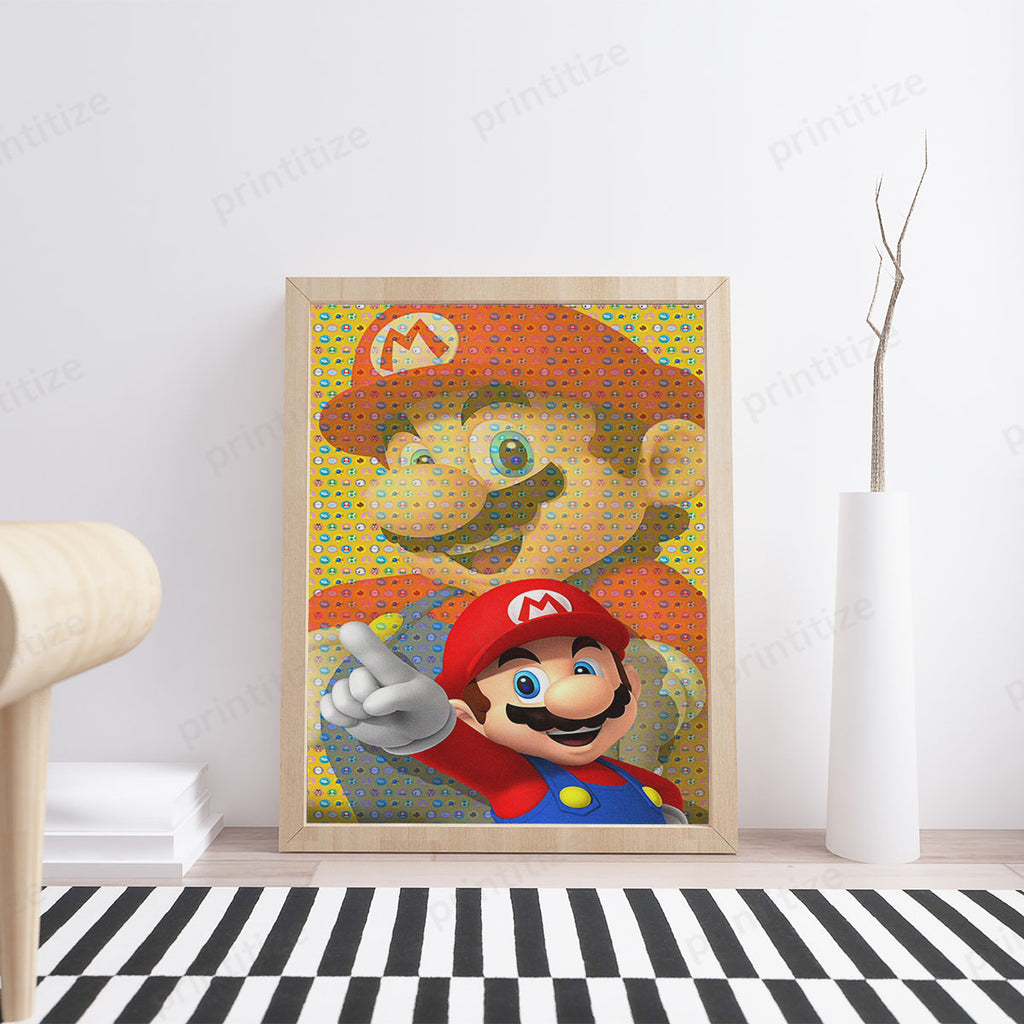 Videogame Fans Mario Video Game Area Poster