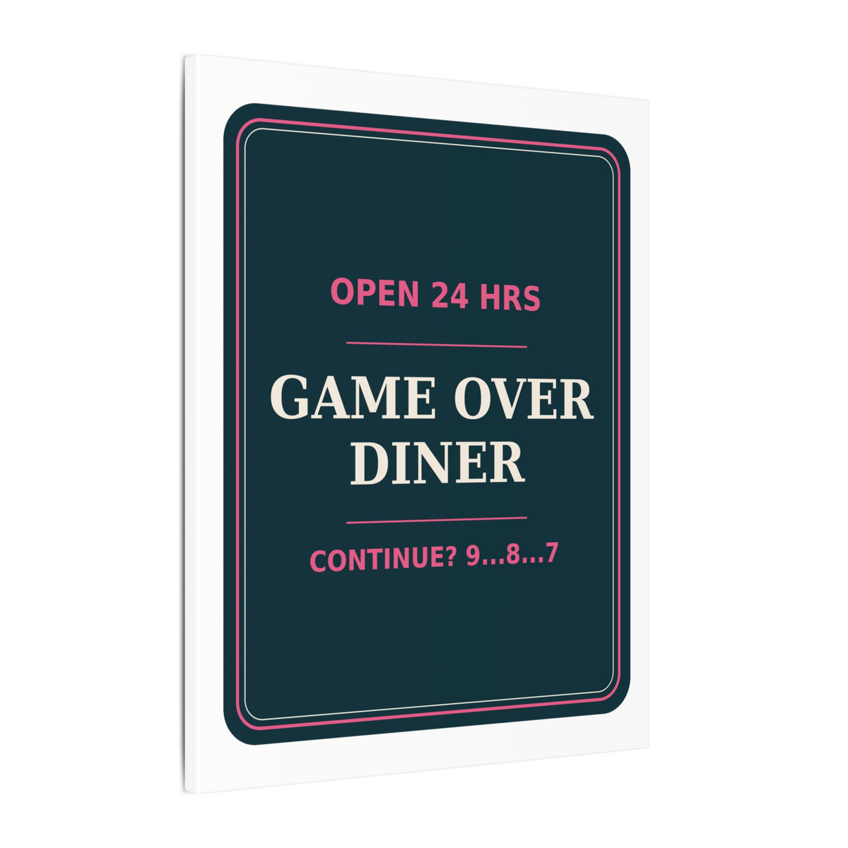 Game Over Diner — Canvas