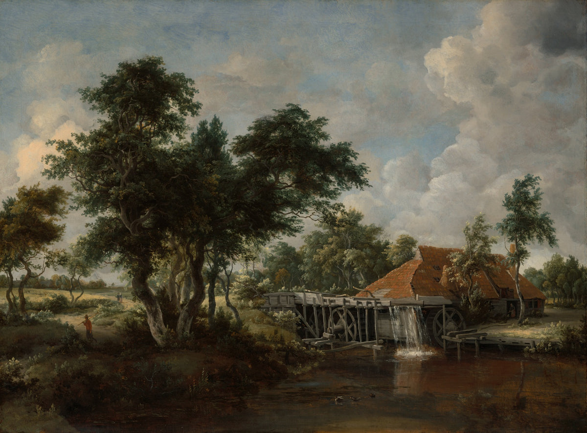 The Watermill with the Great Red Roof — Poster