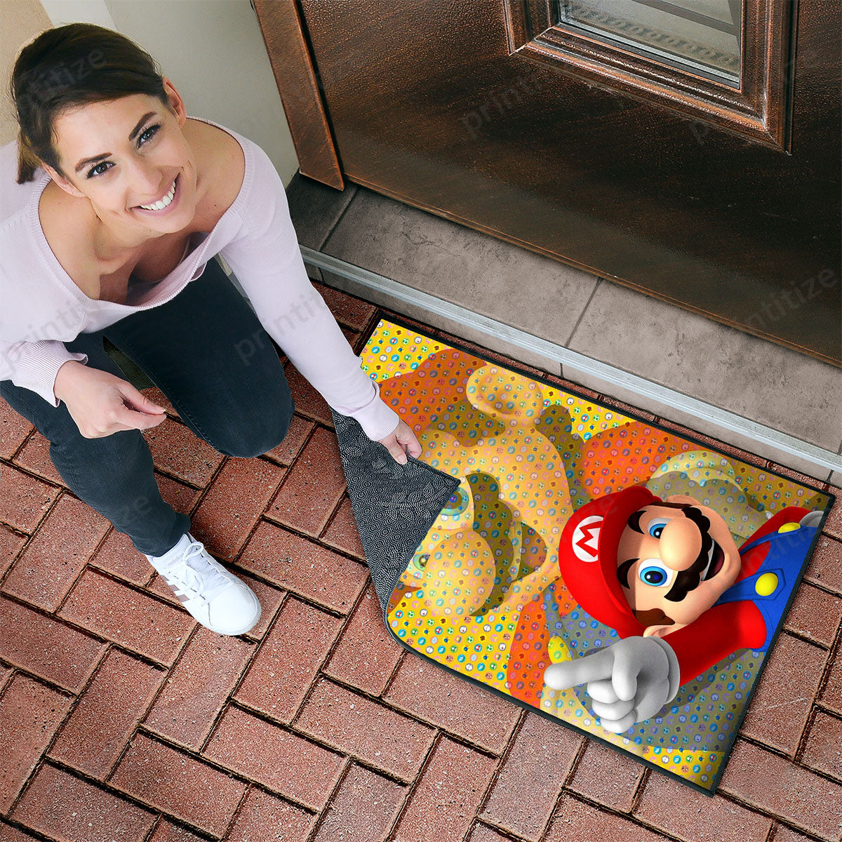 Videogame Fans Mario Video Game Area Doormat