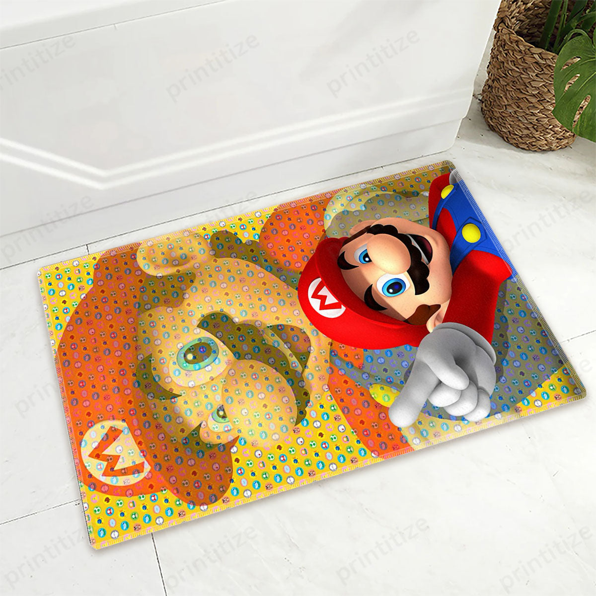 Videogame Fans Mario Video Game Area Doormat