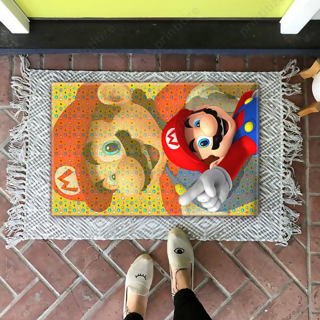 Videogame Fans Mario Video Game Area Doormat