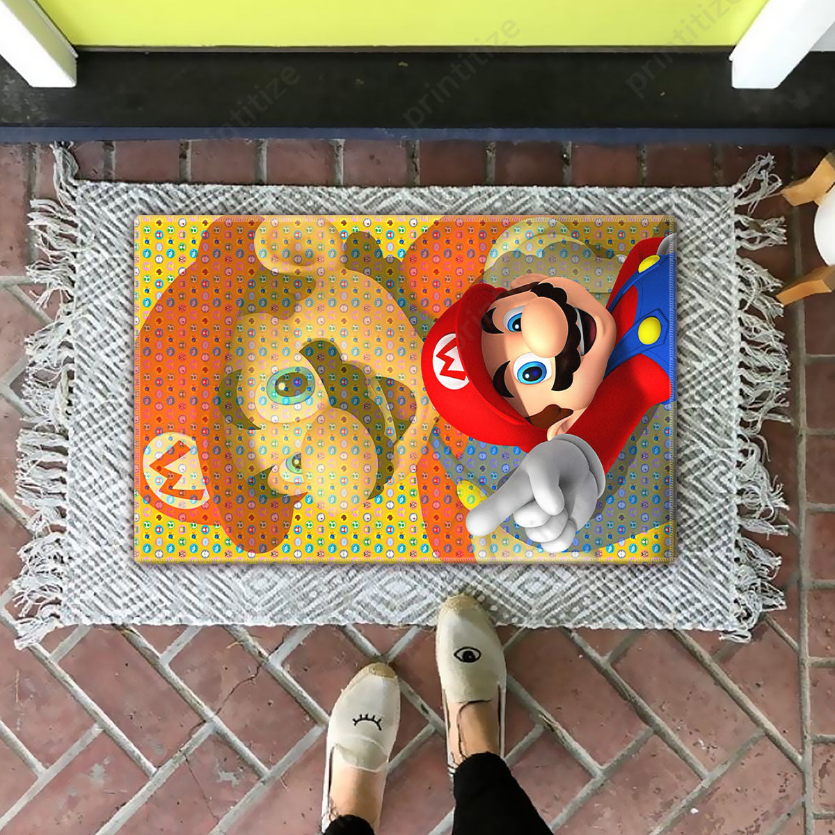 Videogame Fans Mario Video Game Area Doormat