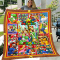 Personalized Custom Name Super Mario Blanket
