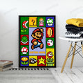 Personalized Custom Name Super Mario Gaming Portrait Poster