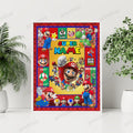 Personalized Custom Name Super Mario Gaming Portrait Poster