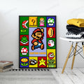 Personalized Custom Name Super Mario Gaming Portrait Poster
