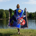 Mario Galaxy Mario Flying Premium Woven Blanket