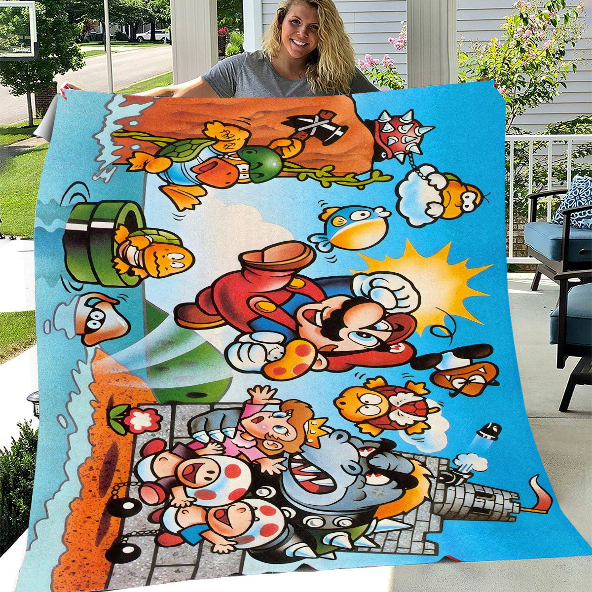 Super Mario Bros Classic Blanket