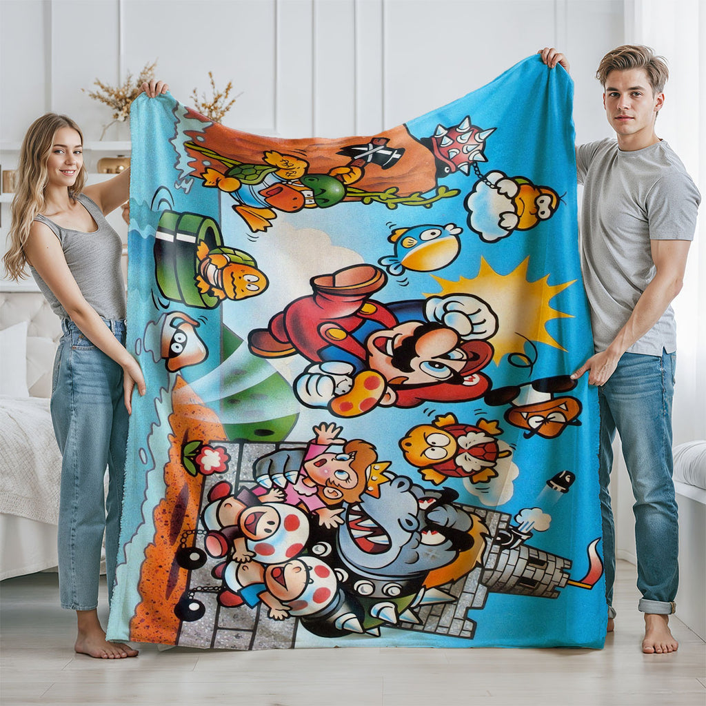 Super Mario Bros Classic Blanket