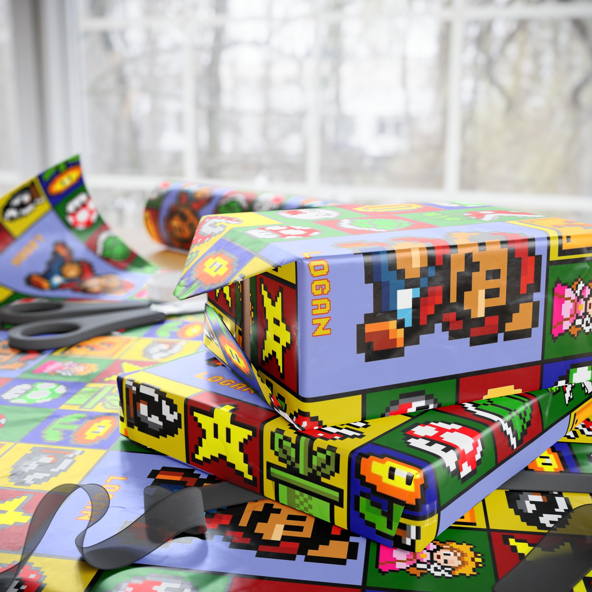 Special Edition Customized Super Mario Gift Wrapping Paper