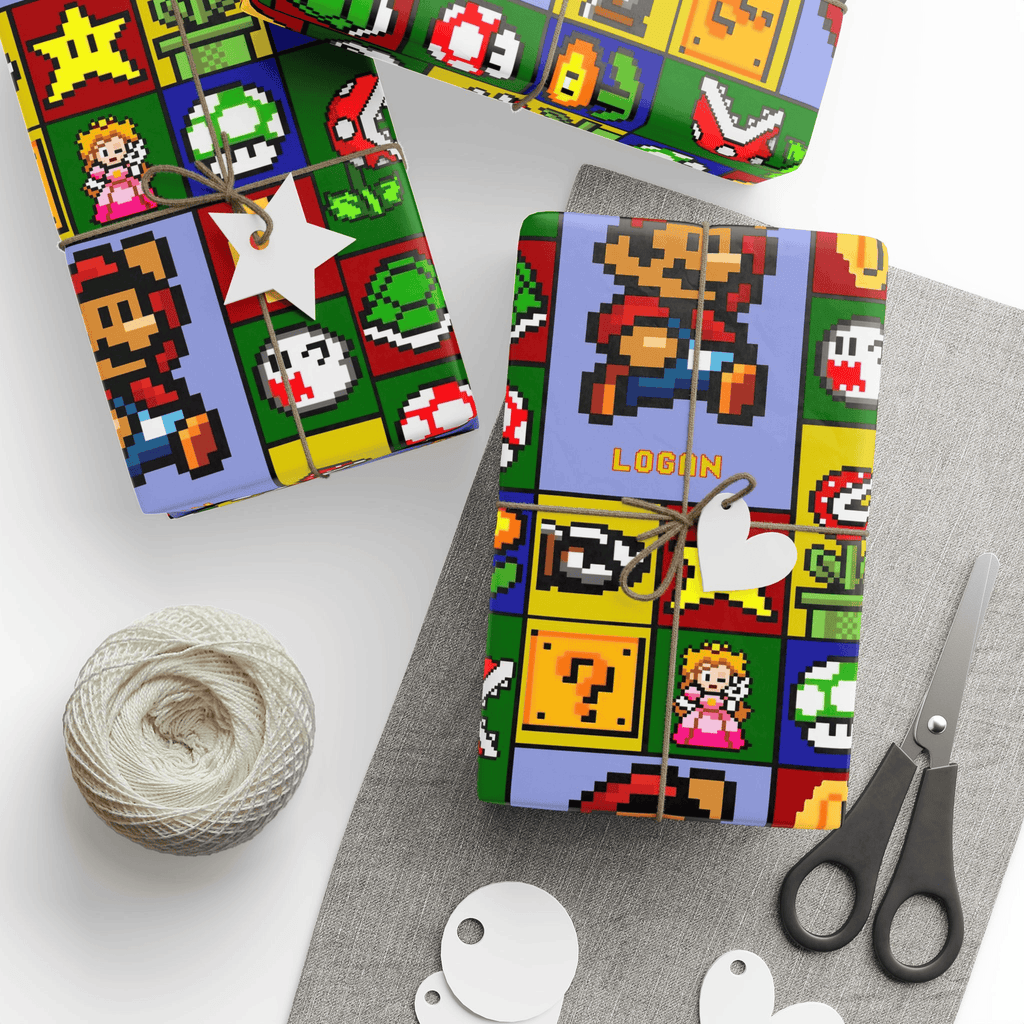 Special Edition Customized Super Mario Gift Wrapping Paper