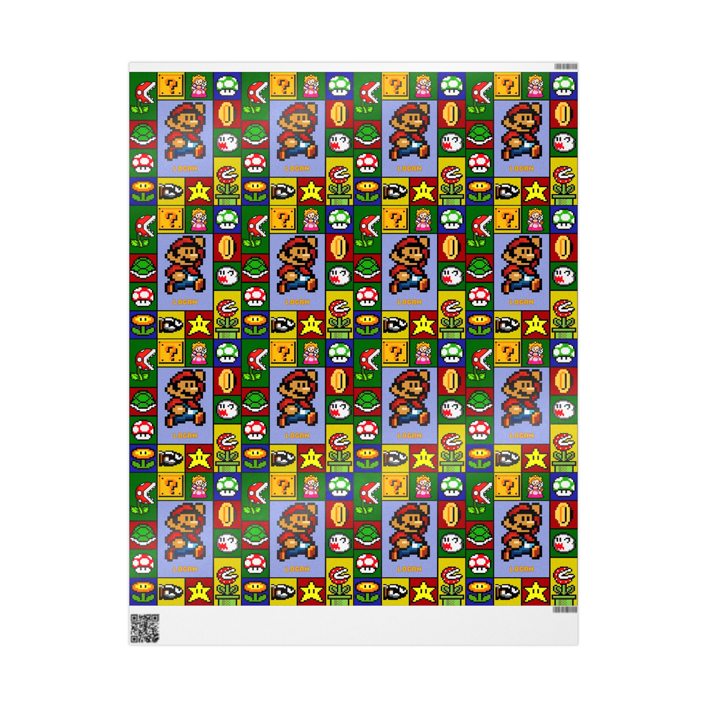 Special Edition Customized Super Mario Gift Wrapping Paper