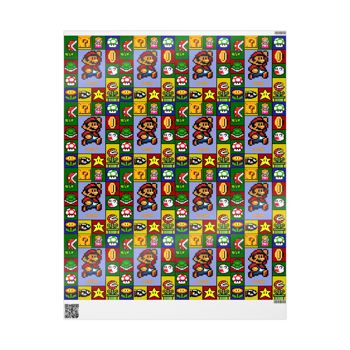 Special Edition Customized Super Mario Gift Wrapping Paper