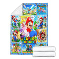 Personalized Custom Name Super Mario Bros Blanket