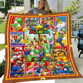 Personalized Custom Name Super Mario Blanket