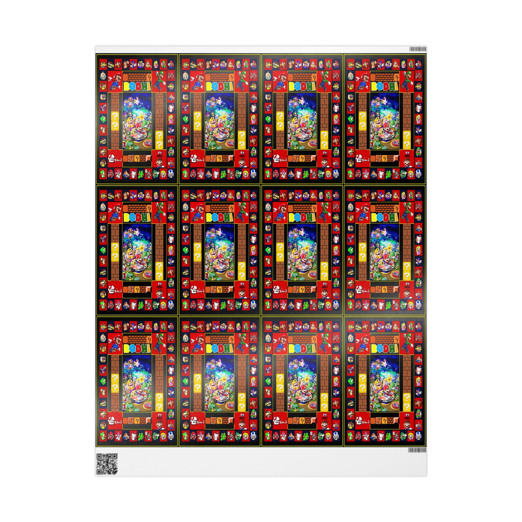 Unique Personalized Super Mario Gift Wrapping Paper