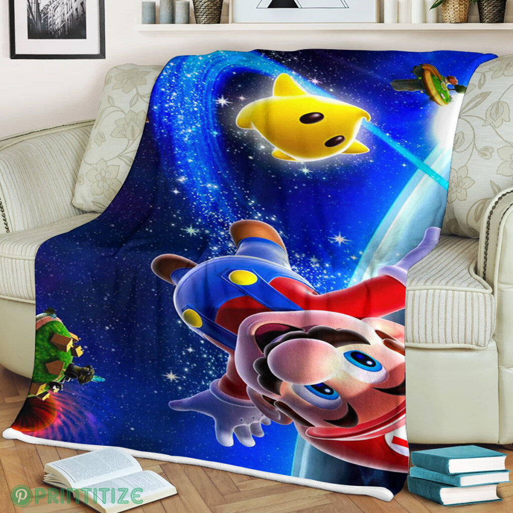 Mario Galaxy Mario Flying Blanket