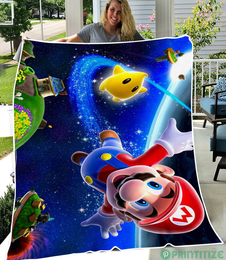 Mario Galaxy Mario Flying Blanket