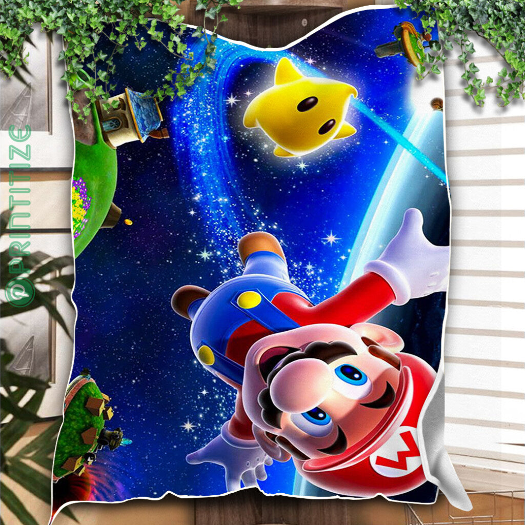 Mario Galaxy Mario Flying Blanket